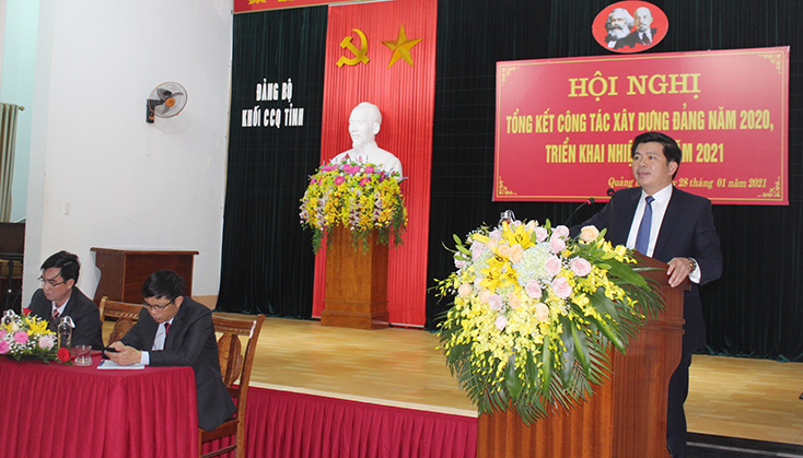 Đảng ủy Khối các cơ quan tỉnh: Tiếp tục nâng cao hiệu quả công tác xây dựng Đảng