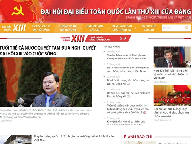 Phóng viên nước ngoài chia sẻ việc đưa tin trực tuyến về Đại hội Đảng