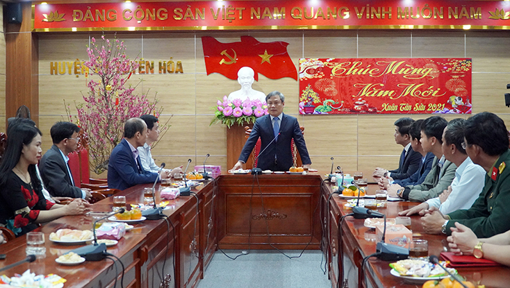 Đồng chí Bí thư Tỉnh ủy thăm, chúc mừng năm mới các địa phương, đơn vị