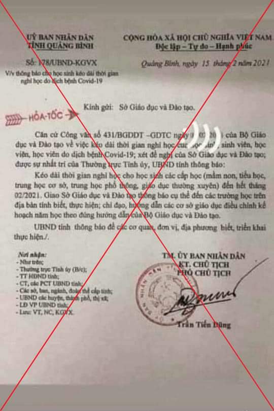 "Làm rõ và xử lý nghiêm việc đưa thông tin bịa đặt trên mạng xã hội"