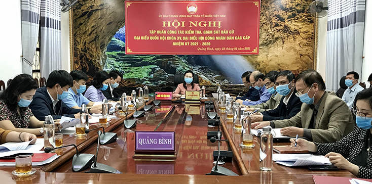 Tập huấn công tác kiểm tra, giám sát bầu cử đại biểu Quốc hội khóa XV và đại biểu HĐND các cấp, nhiệm kỳ 2021-2026