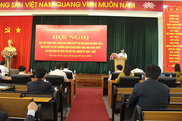 Đảng ủy Khối Doanh nghiệp tỉnh: Quán triệt các nghị quyết, chương trình hành động nhiệm kỳ 2020-2025