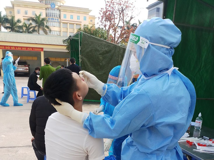 Xét nghiệm SARS-CoV-2 cho thanh niên trước khi nhập ngũ