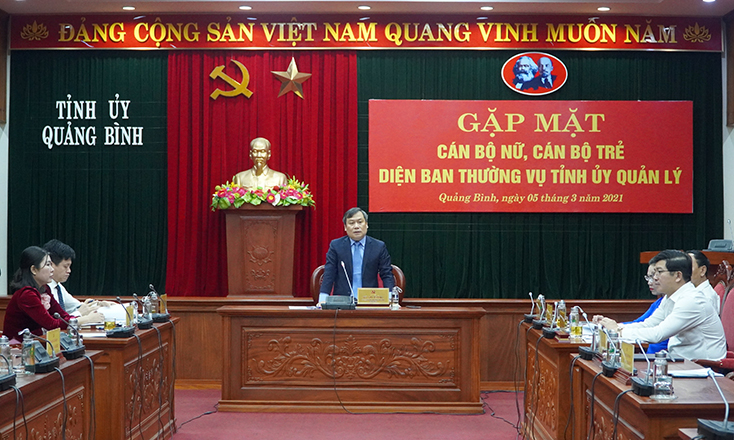 Gặp mặt cán bộ nữ, cán bộ trẻ thuộc diện Ban Thường vụ Tỉnh ủy quản lý