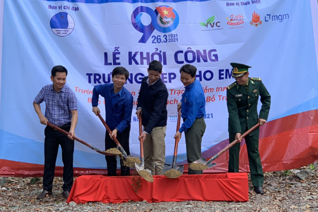 Khởi công công trình "Trường đẹp cho em" tại xã Thượng Trạch