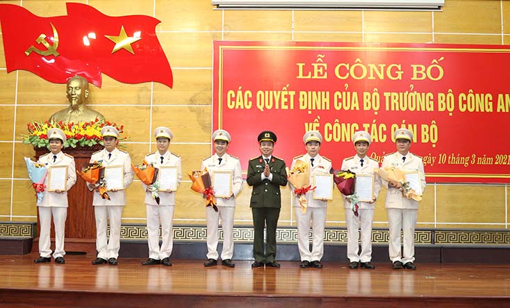 Công bố Quyết định của Bộ trưởng Bộ Công an về công tác cán bộ