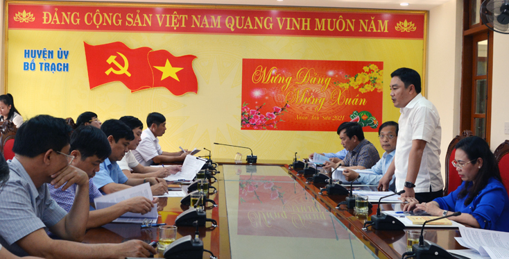 Bố Trạch: Triển khai kịp thời, nghiêm túc công tác chuẩn bị bầu cử