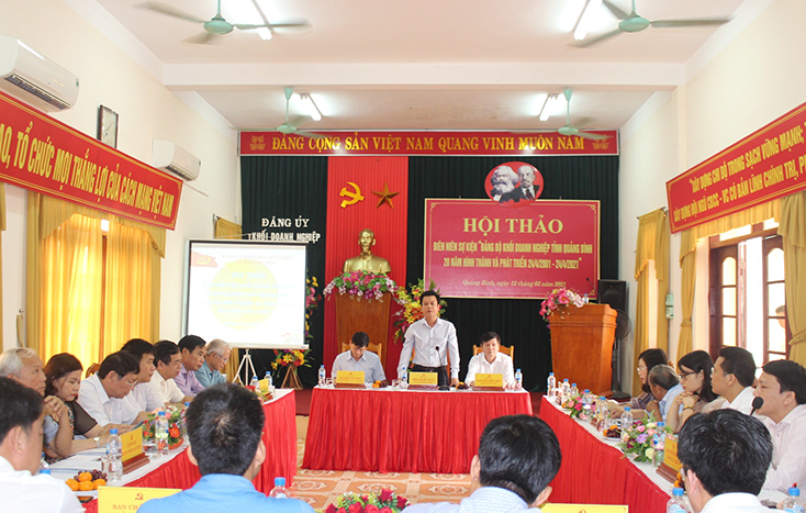 Hội thảo biên niên sự kiện Đảng bộ Khối Doanh nghiệp tỉnh Quảng Bình 20 năm hình thành và phát triển