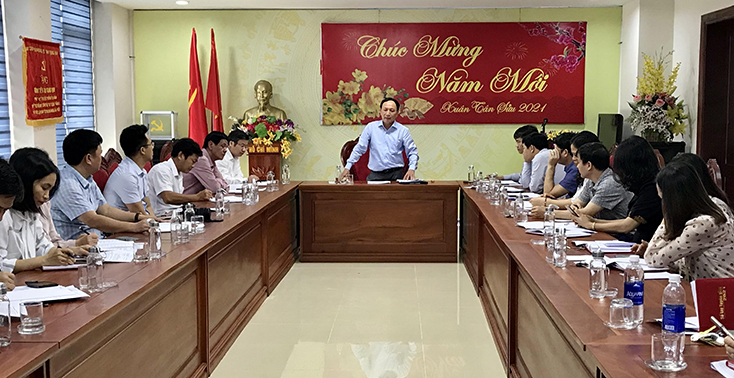 Đồng chí Phó Bí thư Thường trực Tỉnh ủy làm việc với Ban Tuyên giáo Tỉnh ủy