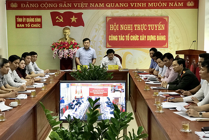 Hội nghị trực tuyến tổng kết công tác tổ chức xây dựng Đảng năm 2020