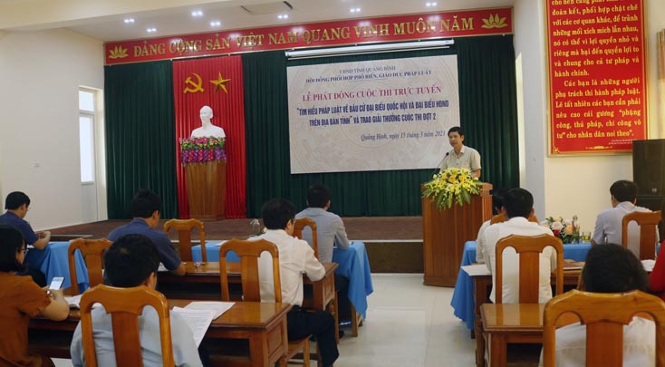 Phát động cuộc thi trực tuyến "Tìm hiểu pháp luật về bầu cử đại biểu Quốc hội và đại biểu HĐND các cấp" năm 2021