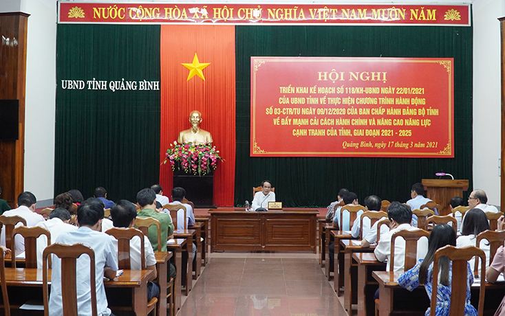 Triển khai đồng bộ, quyết liệt các giải pháp cải cách hành chính, nâng cao năng lực cạnh tranh cấp tỉnh