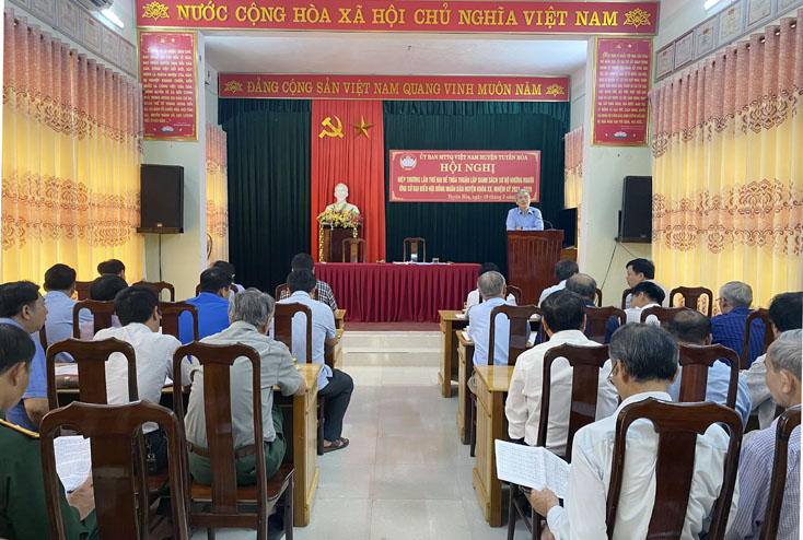 Tuyên Hóa có 8 đơn vị bầu cử HĐND huyện nhiệm kỳ 2021-2026