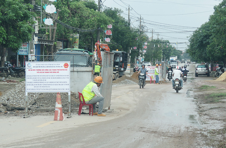 Hai dự án thuộc BQL dự án Môi trường và Biến đổi khí hậu TP. Đồng Hới: Tiến độ "rùa bò", vì đâu?