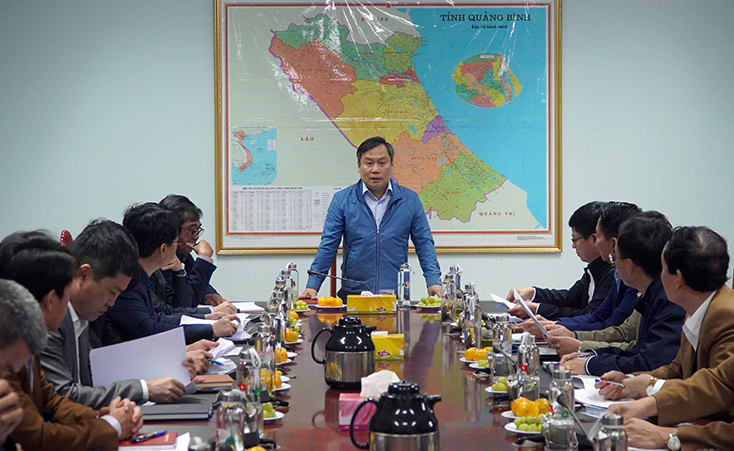 Đồng chí Bí thư Tỉnh ủy làm việc với Sở Tài nguyên và Môi trường