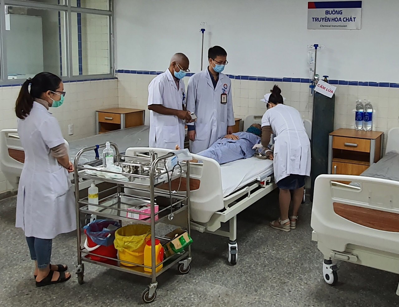 Triển khai thành công truyền hóa chất điều trị bệnh nhân ung thư