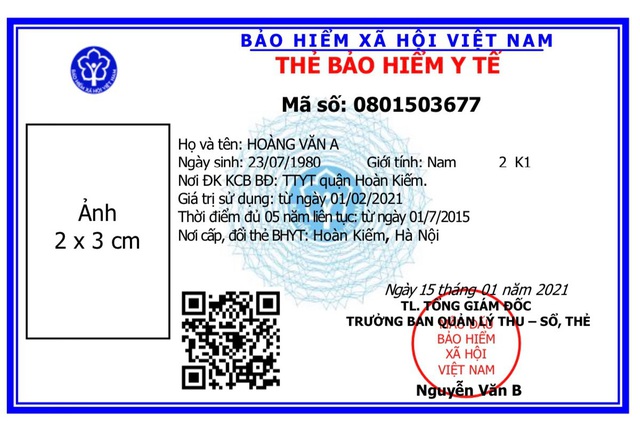Từ 1-4-2021, mẫu thẻ BHYT mới có hiệu lực trên toàn quốc