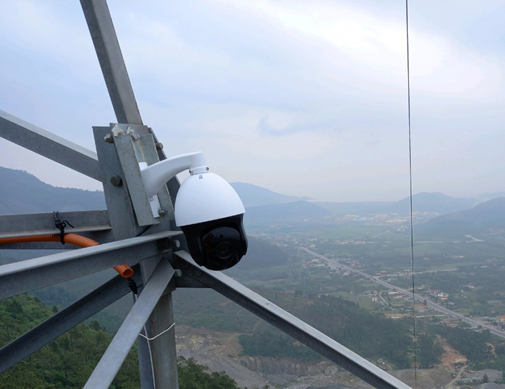 Triển khai lắp đặt camera bảo vệ hành lang lưới điện 110kV