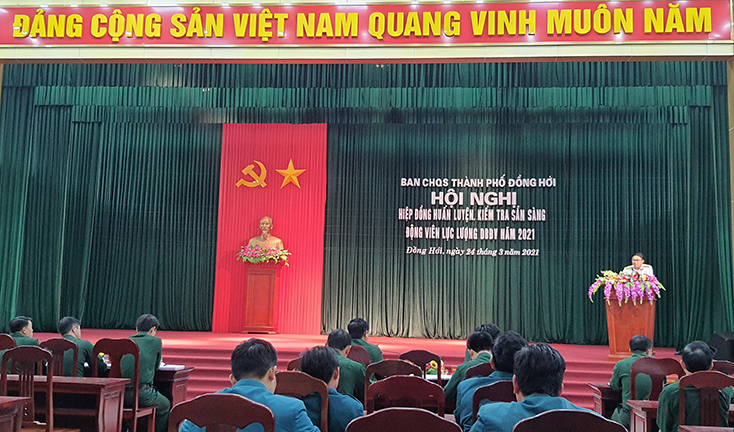 Hiệp đồng huấn luyện, kiểm tra sẵn sàng động viên lực lượng dự bị động viên năm 2021