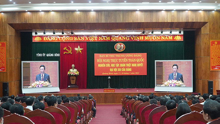 2.450 đại biểu ở Quảng Bình tham gia nghiên cứu, quán triệt Nghị quyết Đại hội XIII của Đảng