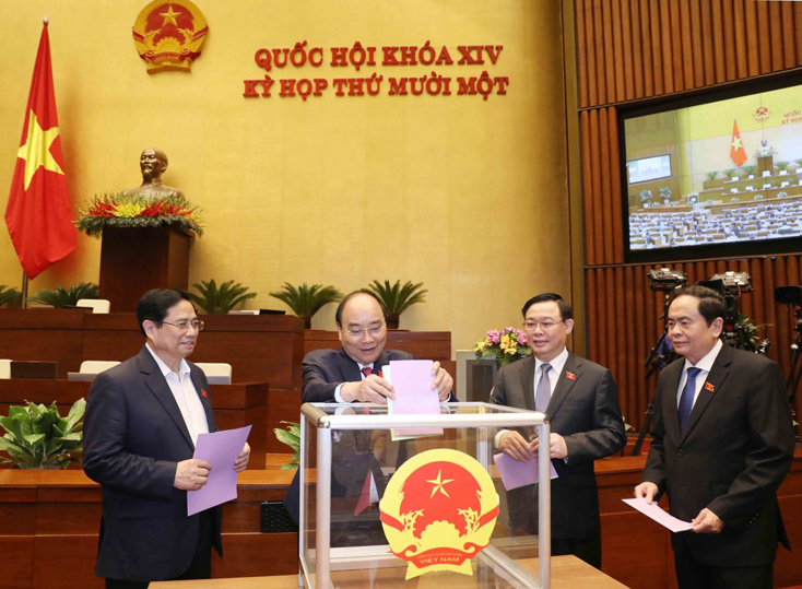 Ngày 7-4, Quốc hội phê chuẩn việc miễn nhiệm một số Phó Thủ tướng, Bộ trưởng