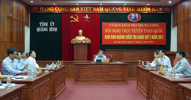 Hội nghị trực tuyến giao ban ngành Kiểm tra Đảng quý I năm 2021