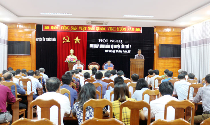 Tuyên Hóa: Hội nghị Ban Chấp hành Đảng bộ huyện lần thứ 7