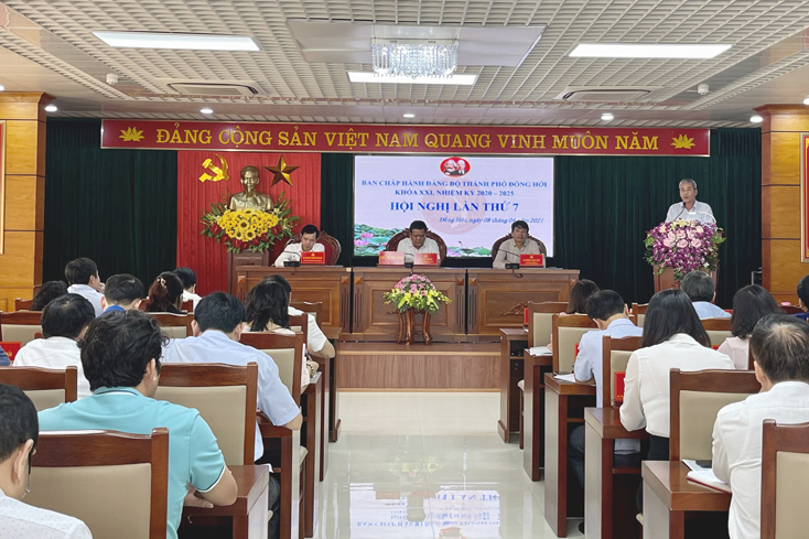 Thành ủy Đồng Hới: Thống nhất những nhiệm vụ trọng tâm trong quý 2 năm 2021