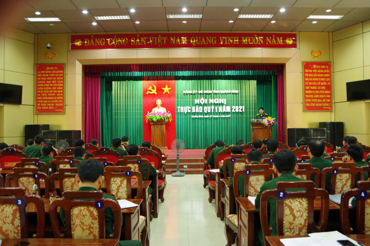 Bộ chỉ huy Quân sự tỉnh: Triển khai nhiệm vụ quý II năm 2021