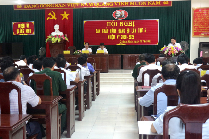 Quảng Ninh: Hội nghị Ban chấp hành Đảng bộ huyện lần thứ 6