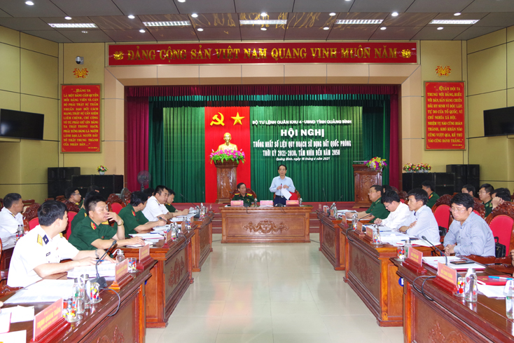 Bộ Tư lệnh Quân khu 4- UBND tỉnh Quảng Bình: Thống nhất số liệu quy hoạch sử dụng đất Quốc phòng thời kỳ 2021-2030
