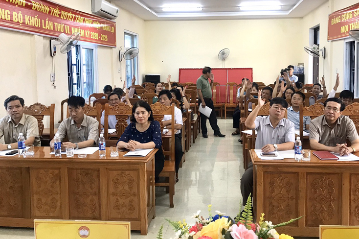 Ủy ban MTTQVN huyện Quảng Ninh tổ chức hội nghị hiệp thương lần thứ ba