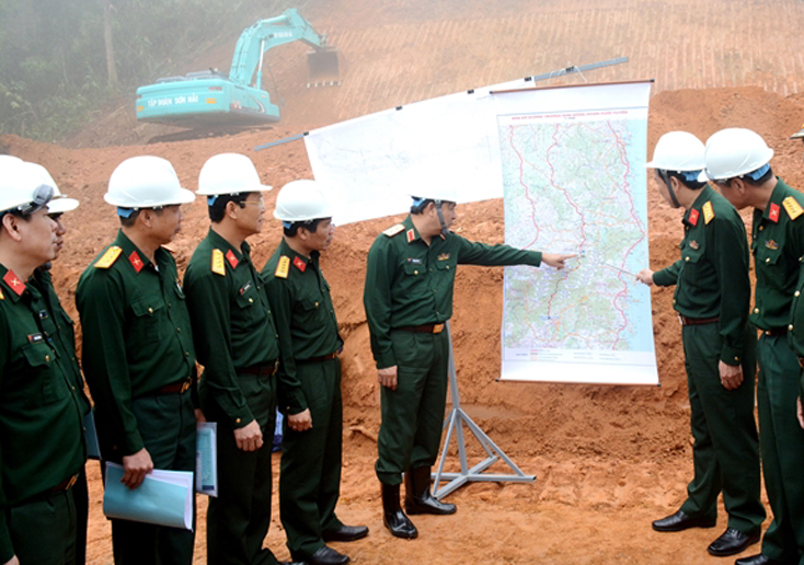 Dự án đường Trường Sơn Đông: Khắc phục khó khăn, đẩy nhanh tiến độ thi công