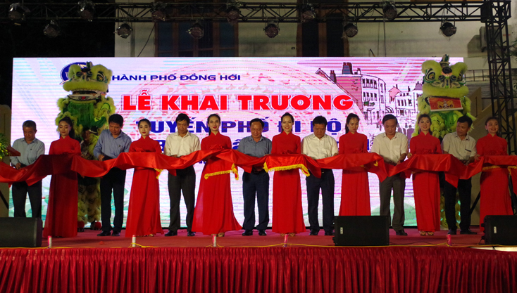Khai trương tuyến phố đi bộ TP. Đồng Hới