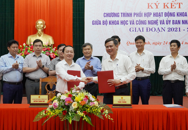 Tăng cường phối hợp hoạt động khoa học công nghệ giữa Bộ Khoa học và Công nghệ và UBND tỉnh Quảng Bình