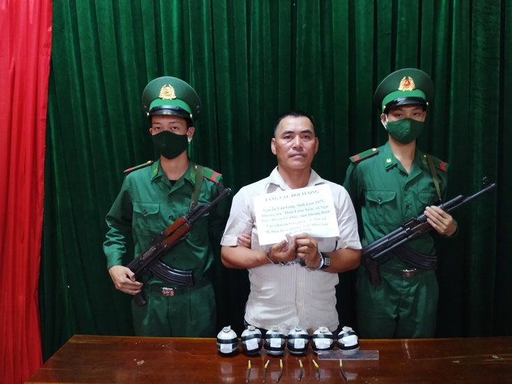 Bắt quả tang đối tượng dùng thuốc nổ với ý định tận diệt thủy sản