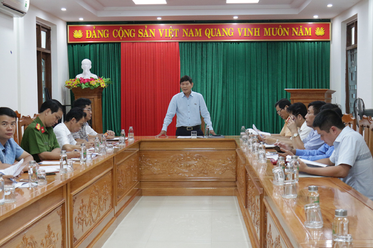 Kiểm tra công tác bảo đảm trật tự ATGT tại huyện Quảng Ninh
