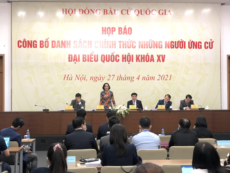 Hội đồng bầu cử Quốc gia: Công bố danh sách 868 người ứng cử đại biểu Quốc hội khóa XV