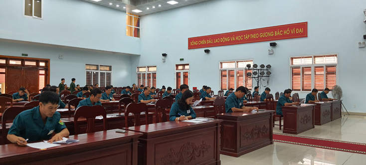 TP Đồng Hới: Hội thi pháp luật về dân quân tự vệ năm 2021