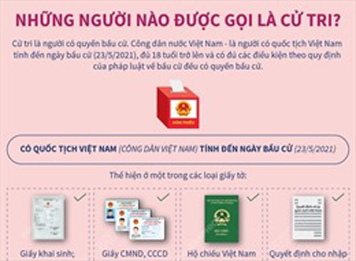 Những người nào được gọi là cử tri?
