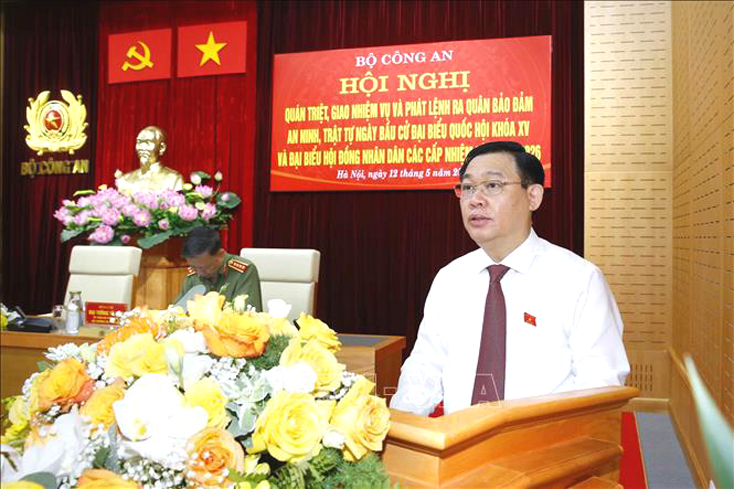 Chủ tịch Quốc hội dự hội nghị bảo đảm an ninh, trật tự ngày bầu cử