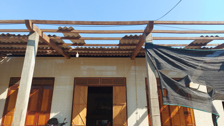 Tuyên Hóa: Lốc xoáy làm tốc mái nhiều nhà dân