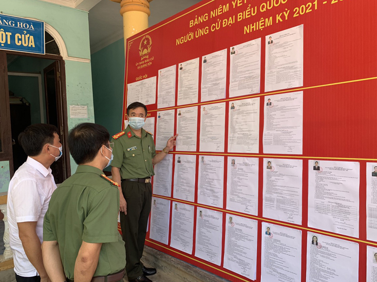 Bảo đảm tuyệt đối an ninh, an toàn ngày bầu cử