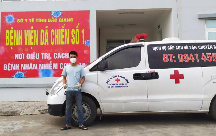Chàng trai tình nguyện vào tâm dịch