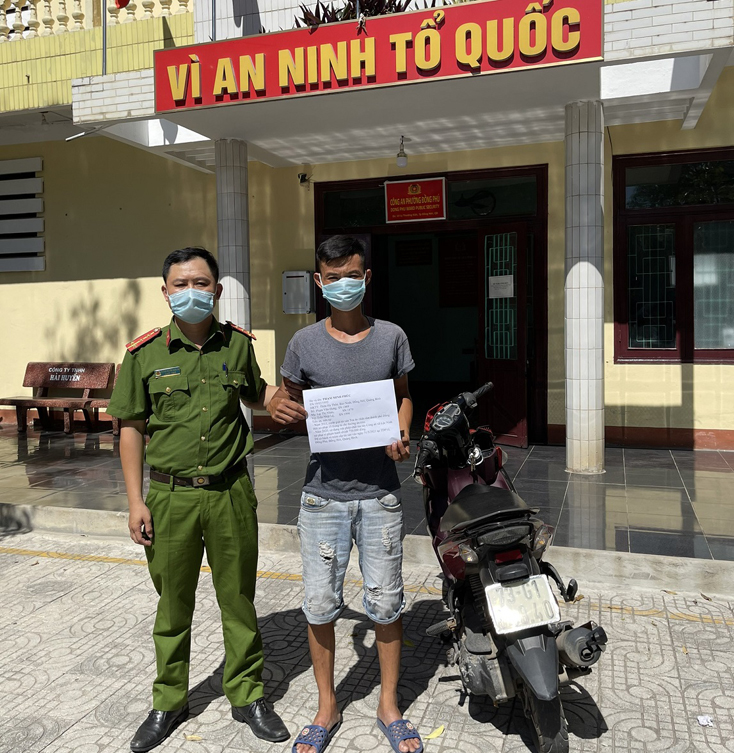 Công an phường Đồng Phú bắt đối tượng trộm xe máy