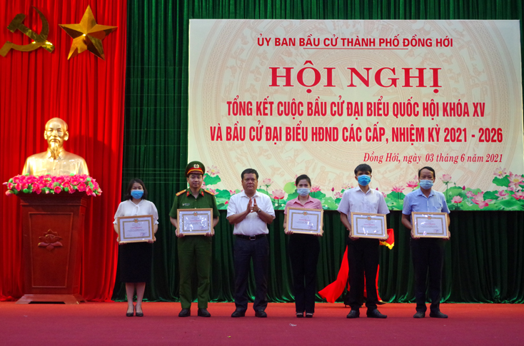 TP. Đồng Hới: Tổng kết công tác bầu cử đại biểu Quốc hội khóa XV và đại biểu HĐND các cấp nhiệm kỳ 2021-2026