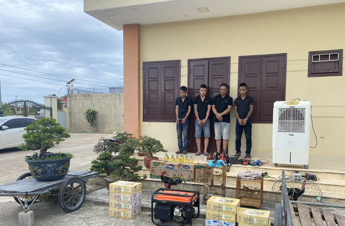 Công an TP. Đồng Hới bắt nhóm 4 đối tượng gây ra hơn 10 vụ trộm cắp tài sản