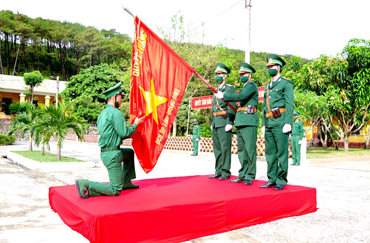 Bộ Chỉ huy BĐBP Quảng Bình: Tổ chức lễ tuyên thệ chiến sĩ mới năm 2021