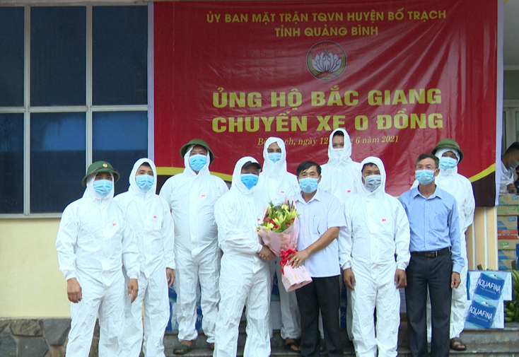 Bố Trạch: Hỗ trợ 12 tấn hàng cho tỉnh Bắc Giang chống dịch