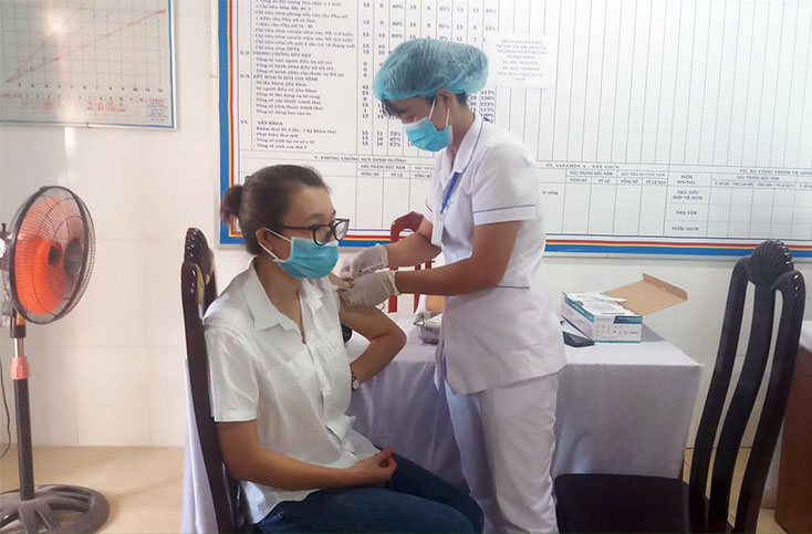 Quảng Trạch: Triển khai tiêm vắc-xin phòng Covid-19 đợt 2